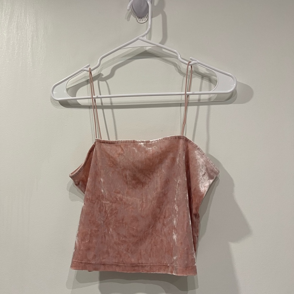Velvet pink top